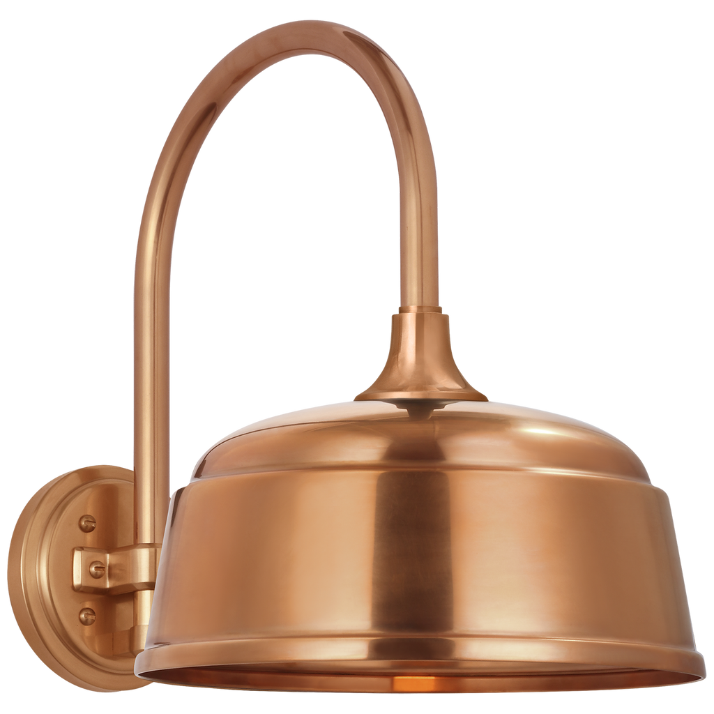 Academy 11" Arched Mack Barn Light | Soft Copper | 12.5 | 12.5" Soft Copper Rockhouse Shade