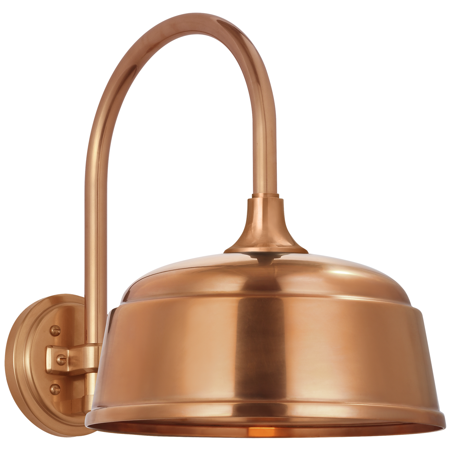 Academy 11" Arched Mack Barn Light | Soft Copper | 12.5 | 12.5" Soft Copper Rockhouse Shade
