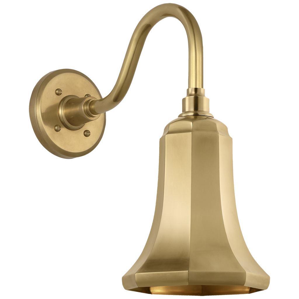 Academy 11" Flynn Barn Light | Hand-Rubbed Antique Brass | 7.5 | 7.5" Hand-Rubbed Antique Brass Savannah Shade