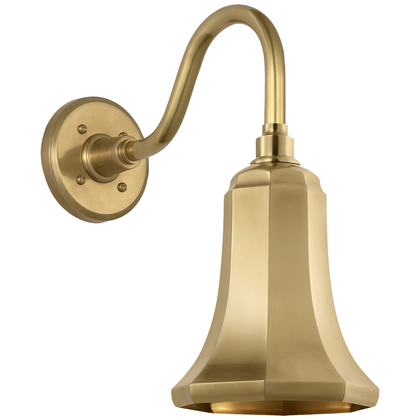 Academy 11" Flynn Barn Light | Hand-Rubbed Antique Brass | 7.5 | 7.5" Hand-Rubbed Antique Brass Savannah Shade