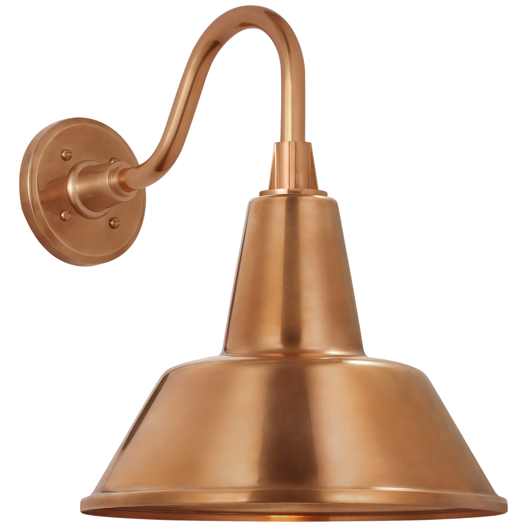Academy 11" Flynn Barn Light | Soft Copper | 12.5 | 12.5" Soft Copper Bowers Shade
