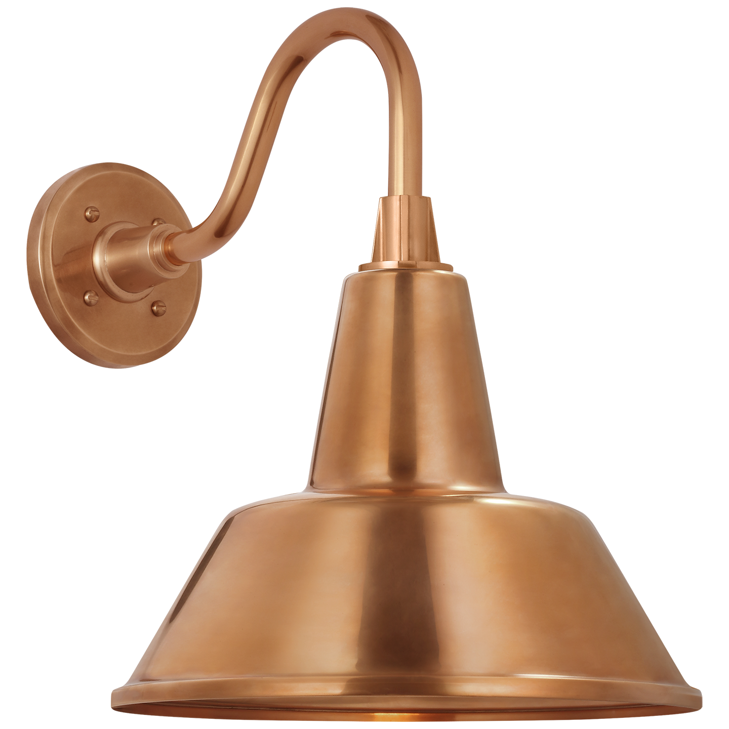 Academy 11" Flynn Barn Light | Soft Copper | 12.5 | 12.5" Soft Copper Bowers Shade