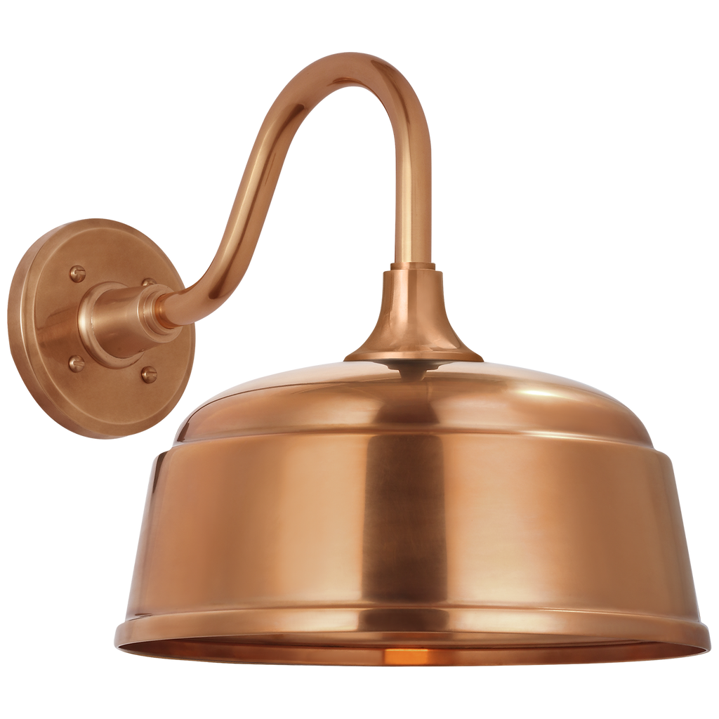 Academy 11" Flynn Barn Light | Soft Copper | 12.5 | 12.5" Soft Copper Rockhouse Shade