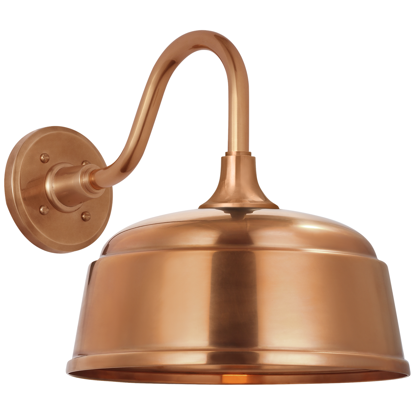 Academy 11" Flynn Barn Light | Soft Copper | 12.5 | 12.5" Soft Copper Rockhouse Shade