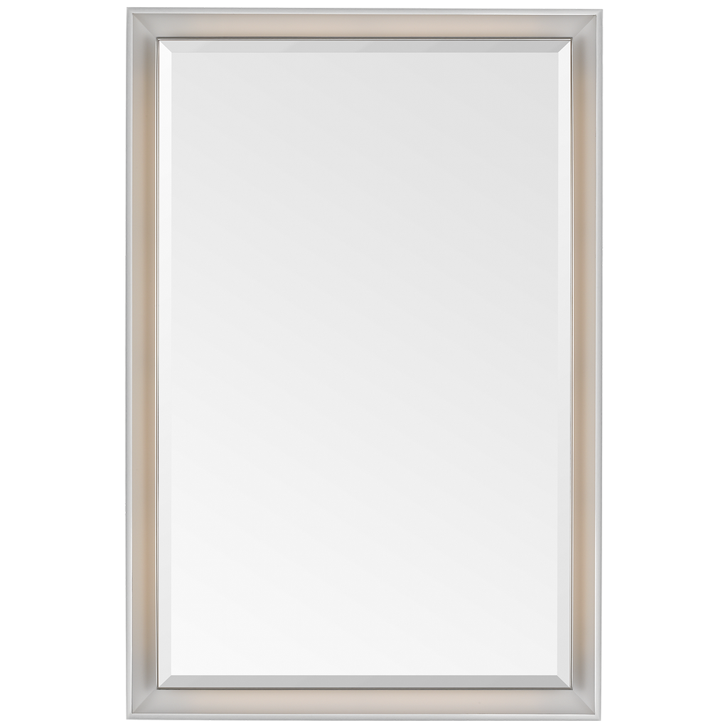 Tricia 24" Illuminated Rectangular Mirror | Polished Nickel