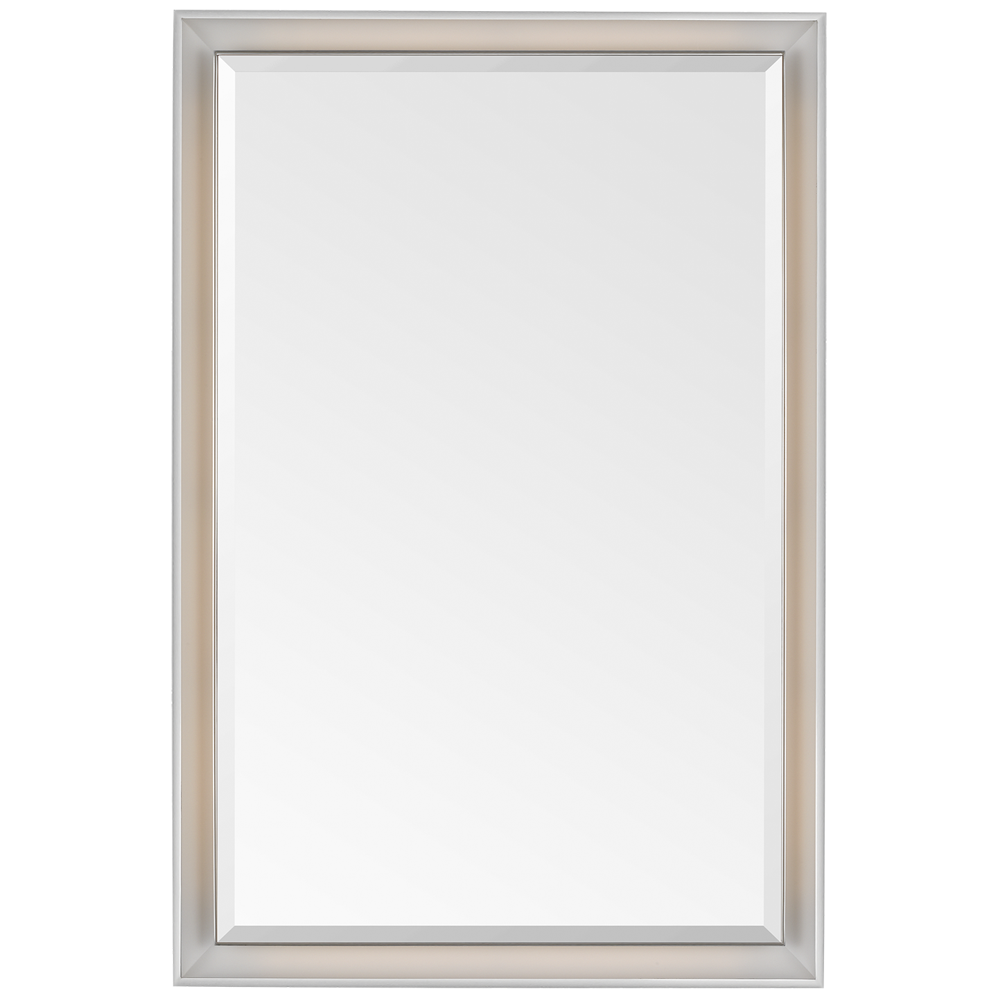 Tricia 24" Illuminated Rectangular Mirror | Polished Nickel
