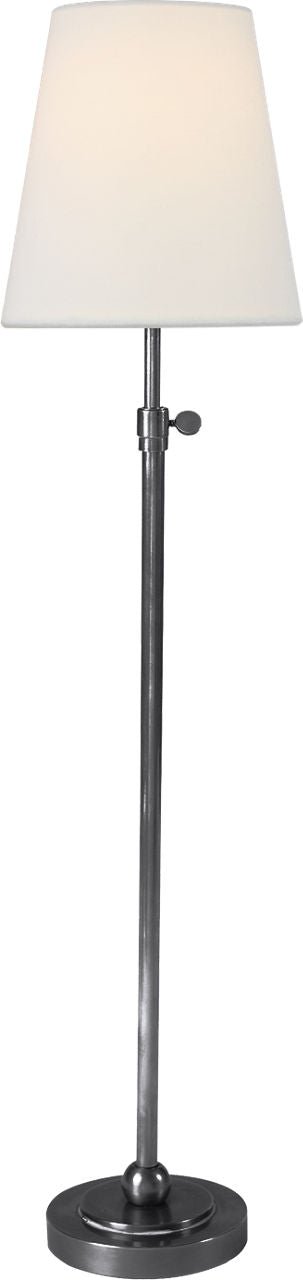 Bryant Table Lamp | Antique Silver | Linen Shade