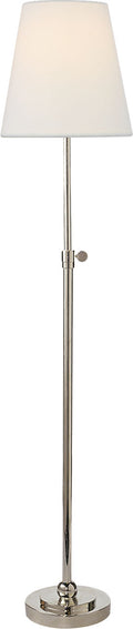 Bryant Table Lamp | Polished Nickel | Linen Shade