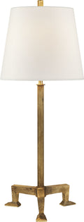 Parish Buffet Lamp | Gilded Iron | Linen Shade