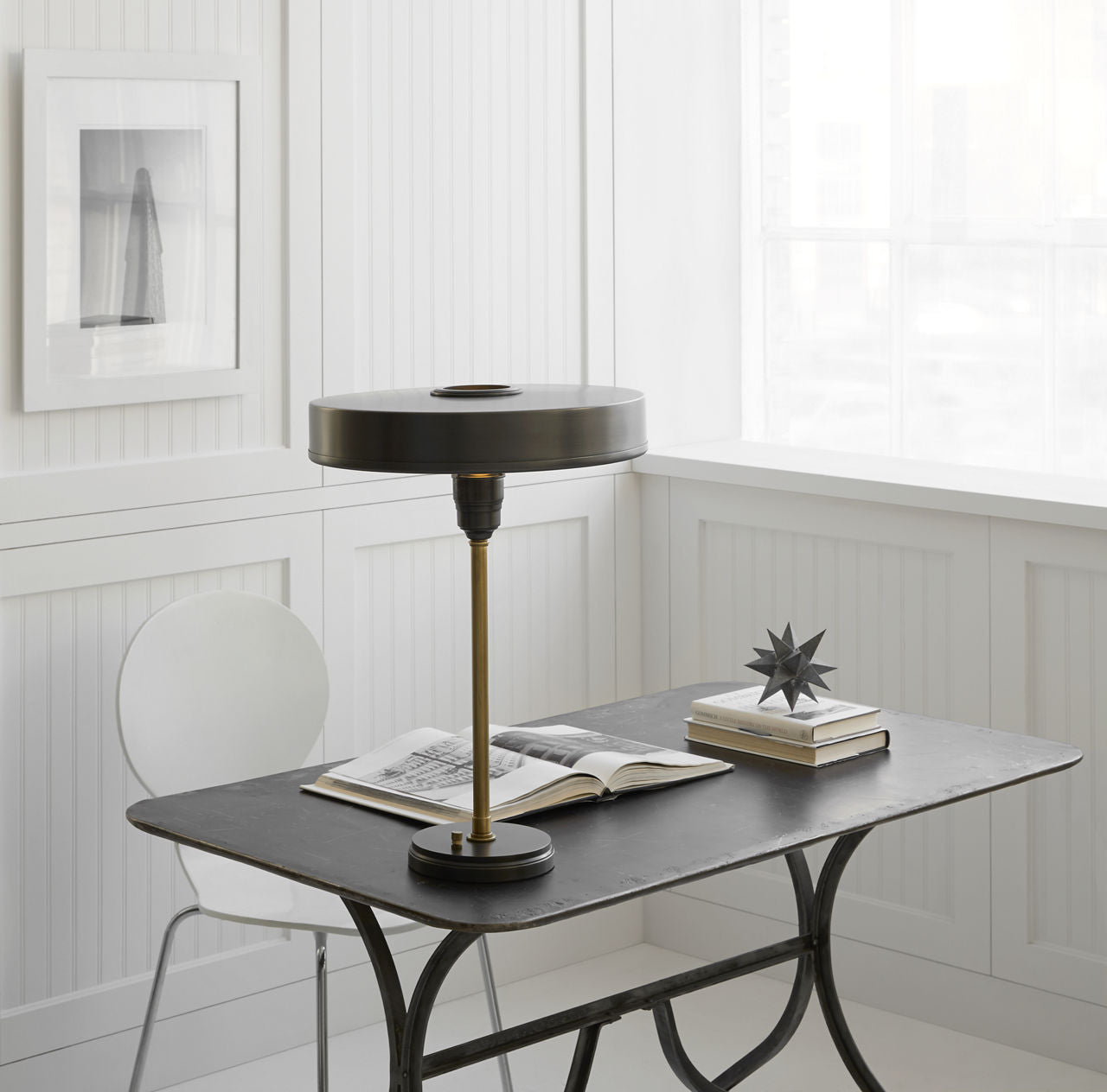 Carlo Table Lamp | Bronze and Hand-Rubbed Antique Brass