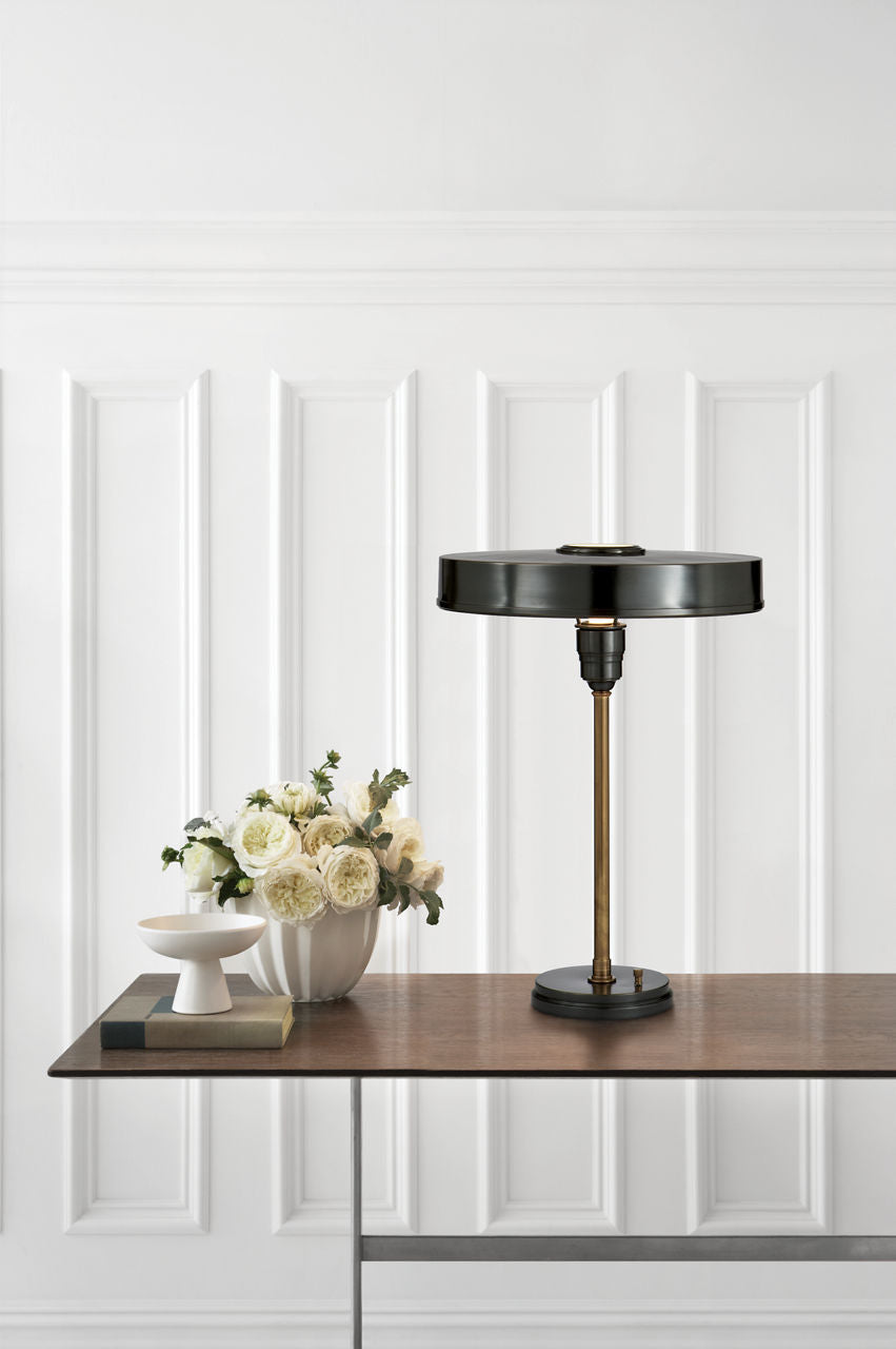 Carlo Table Lamp | Bronze and Hand-Rubbed Antique Brass