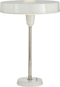 Carlo Table Lamp | Polished Nickel and Antique White