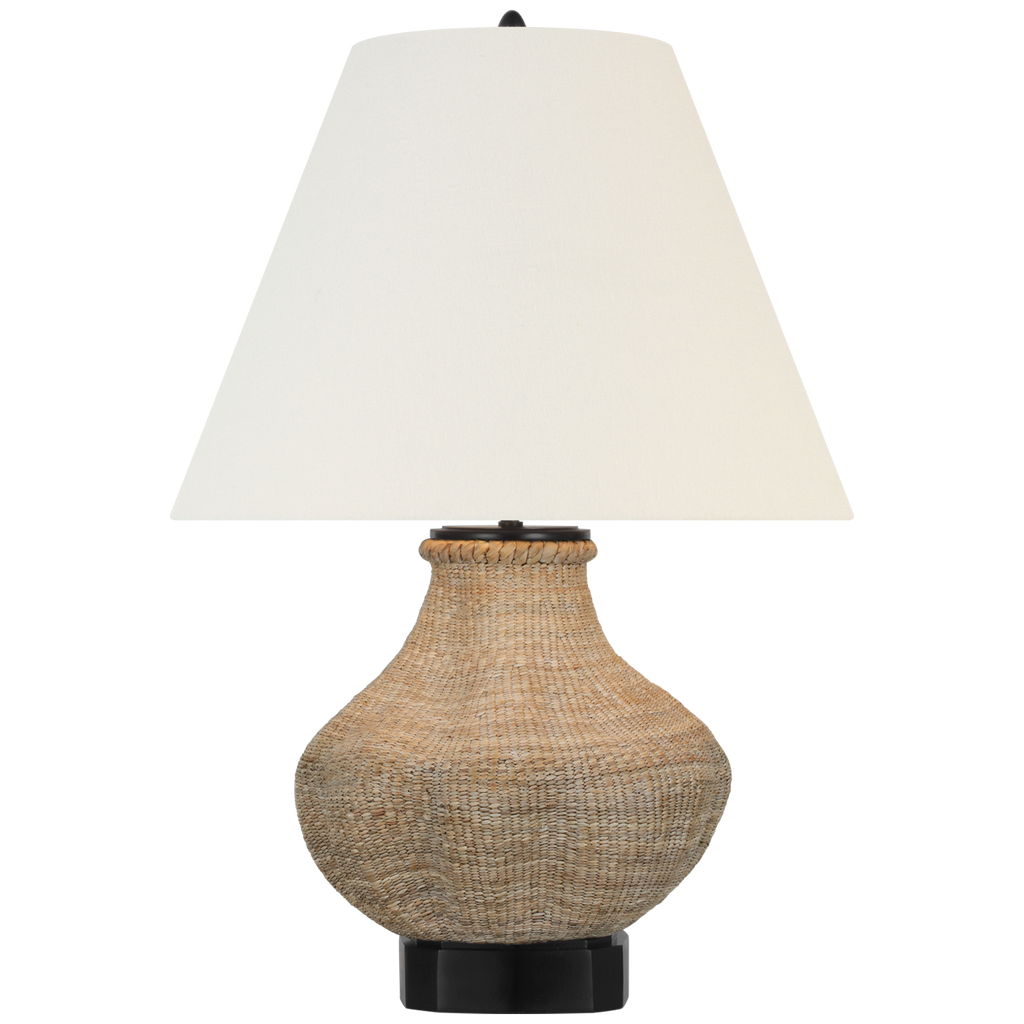 Tahiti 25" Table Lamp | Ash | Linen Shade
