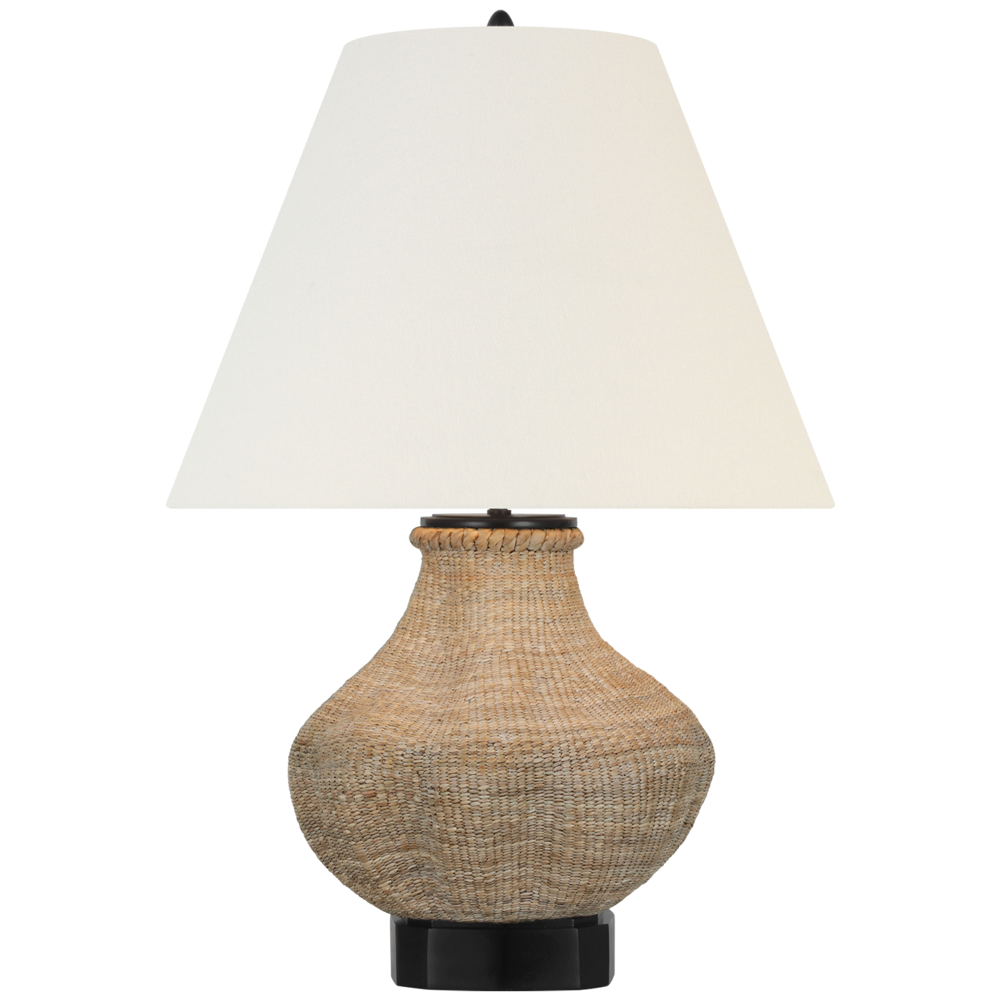 Tahiti 25" Table Lamp | Ash | Linen Shade