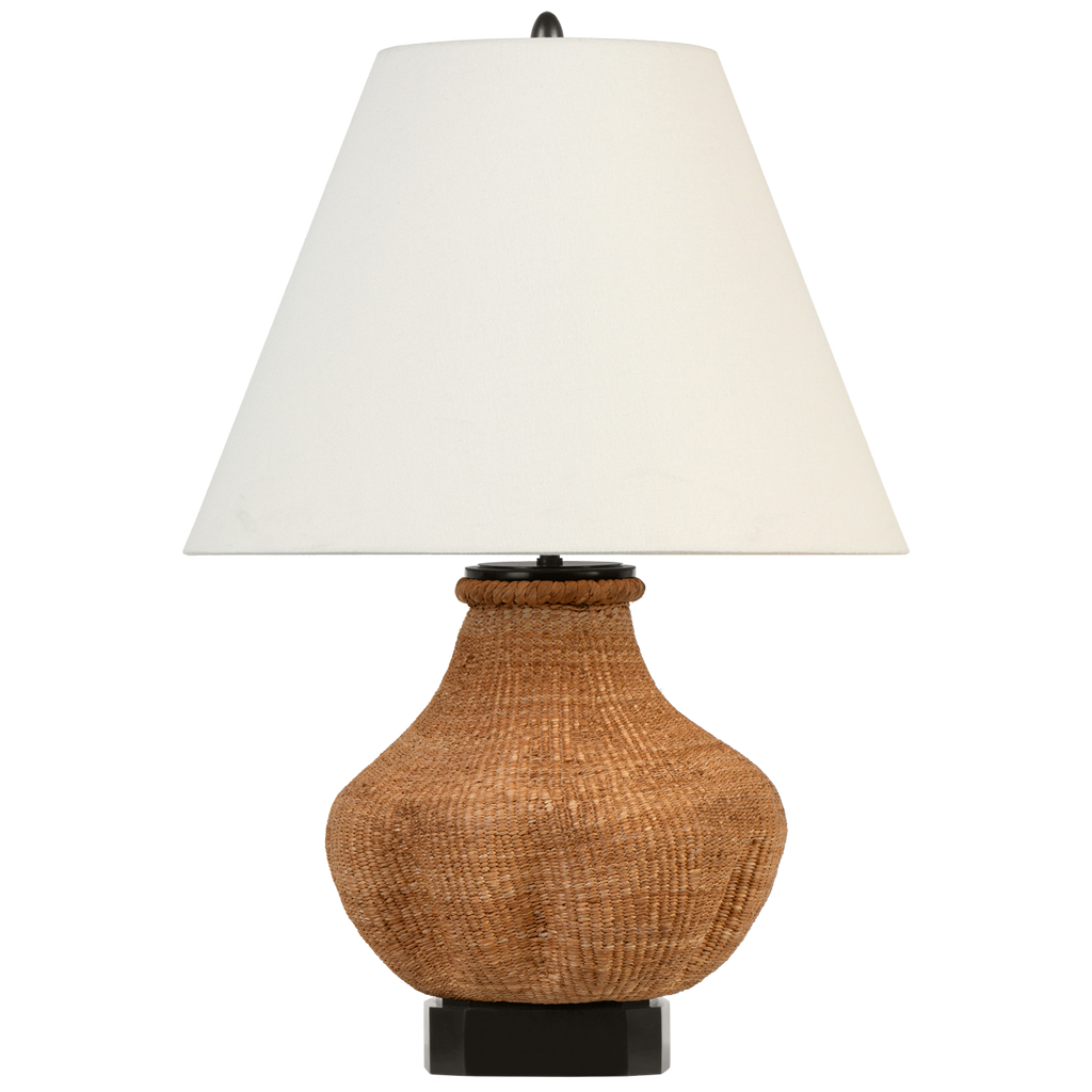 Tahiti 25" Table Lamp | Toast | Linen Shade
