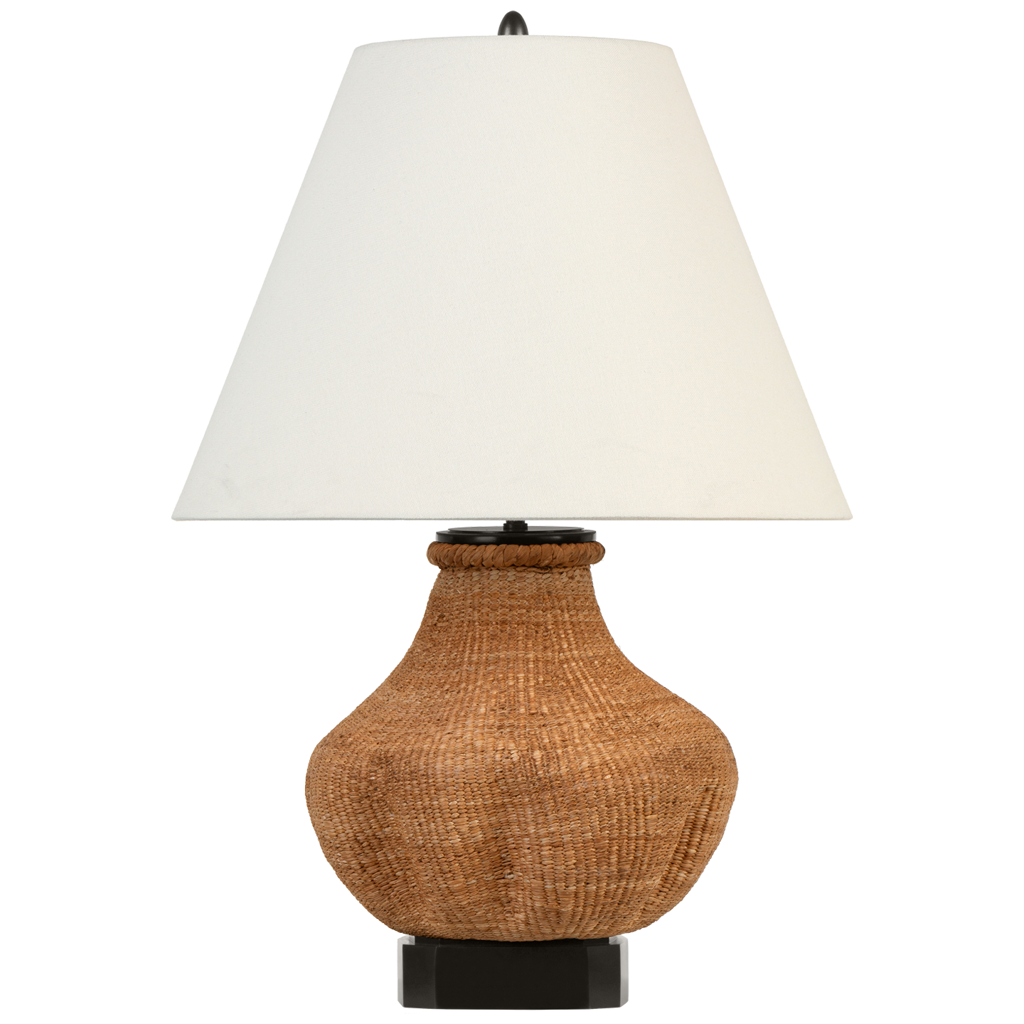 Tahiti 25" Table Lamp | Toast | Linen Shade