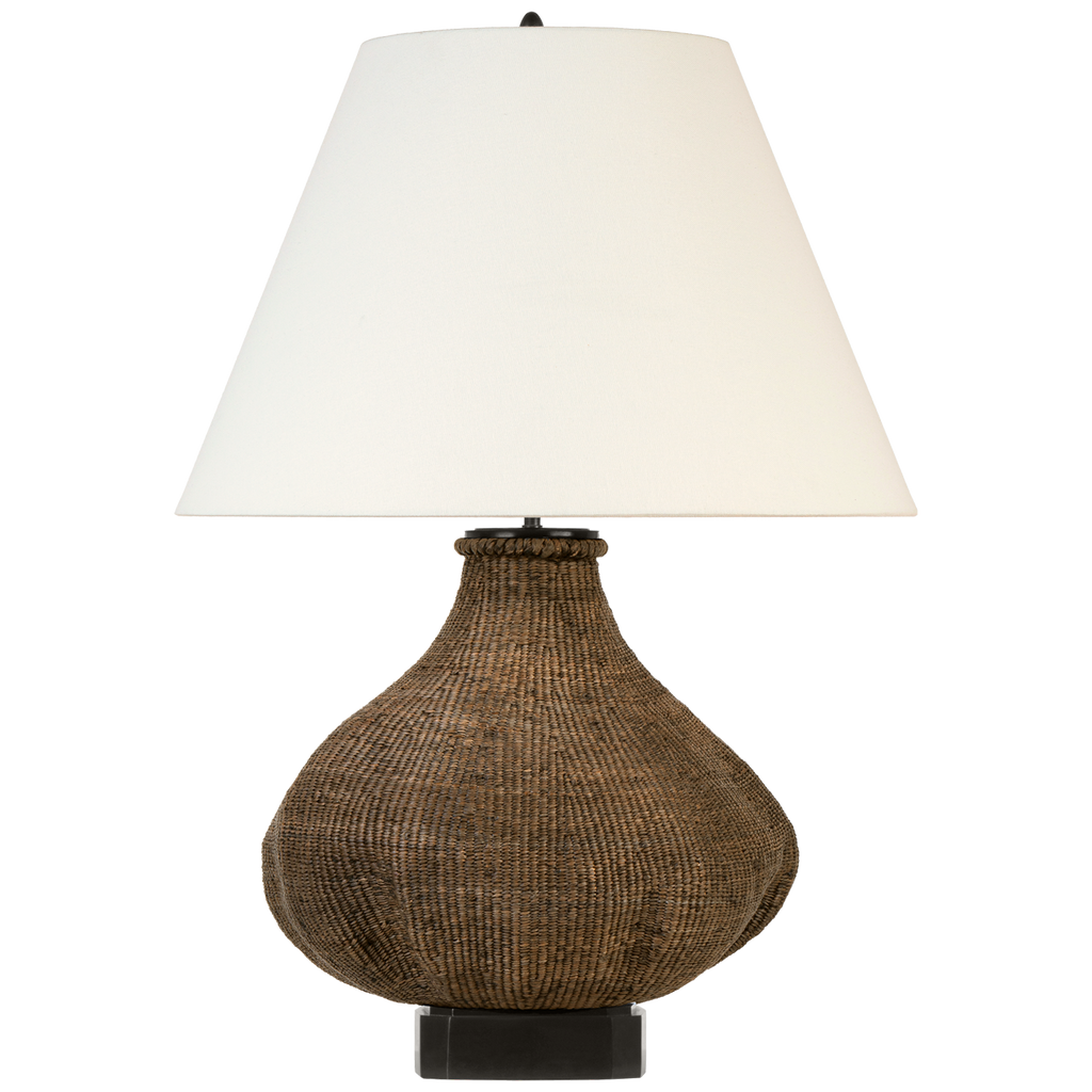 Tahiti 32" Table Lamp | Smoke | Linen Shade