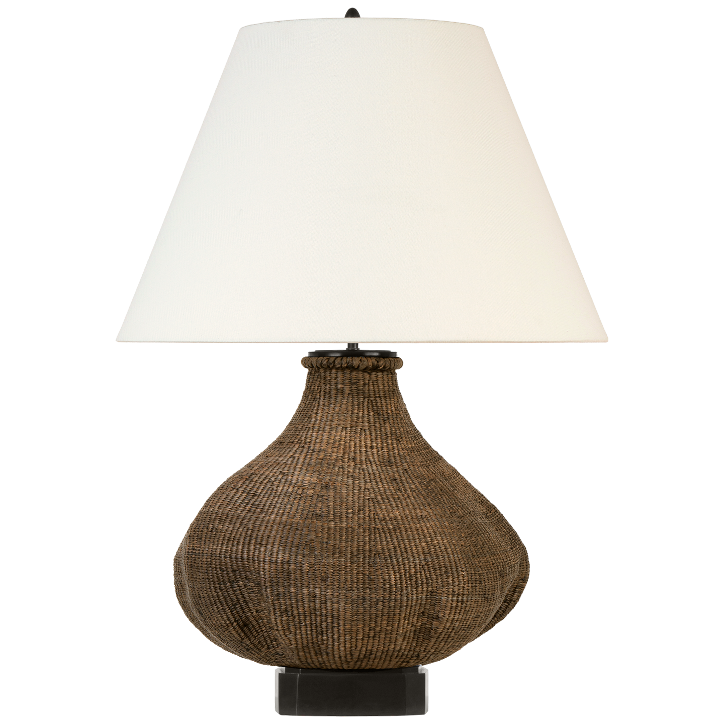 Tahiti 32" Table Lamp | Smoke | Linen Shade