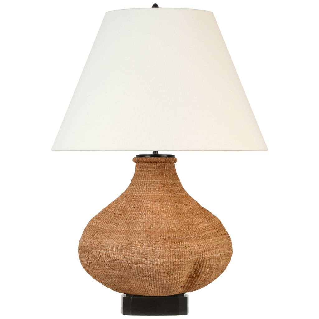 Tahiti 32" Table Lamp | Toast | Linen Shade