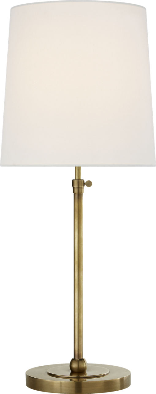 Bryant Large Table Lamp | Hand-Rubbed Antique Brass | Linen Shade