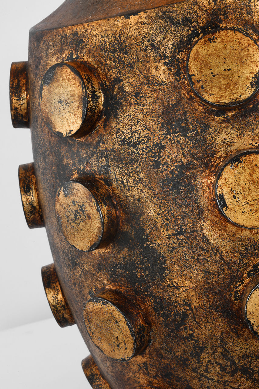 Orly Large Table Lamp | Antique Gild | Linen Shade