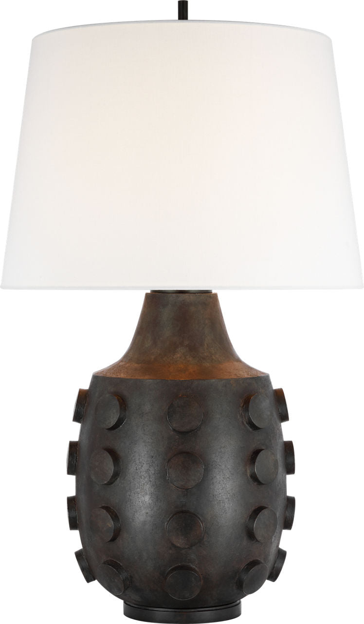 Orly Large Table Lamp | Garden Bronze | Linen Shade