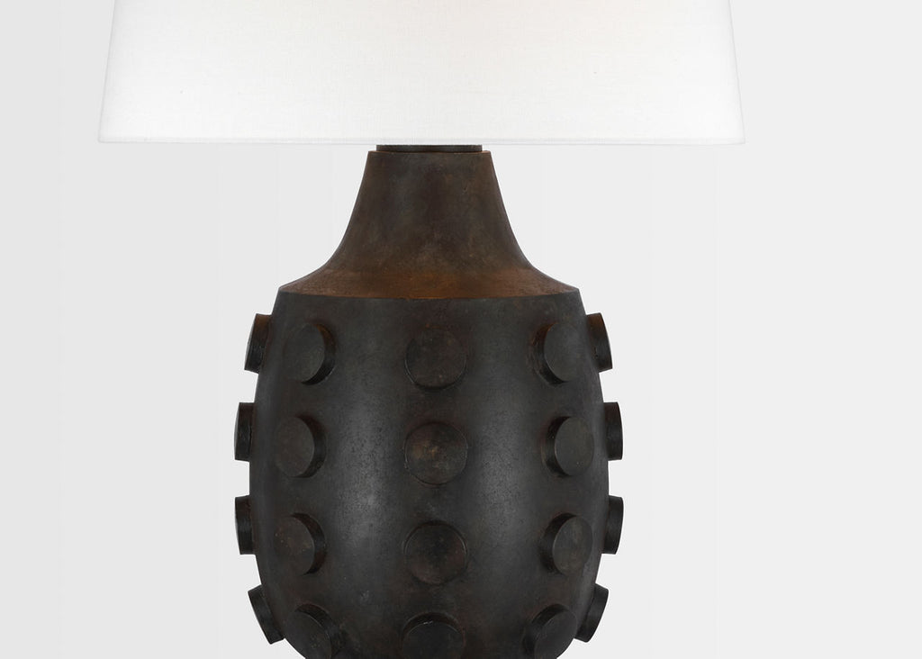 Orly Large Table Lamp | Garden Bronze | Linen Shade