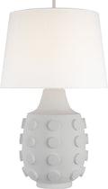 Orly Large Table Lamp | Plaster White | Linen Shade