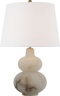 Ciccio Large Table Lamp | Alabaster | Linen Shade
