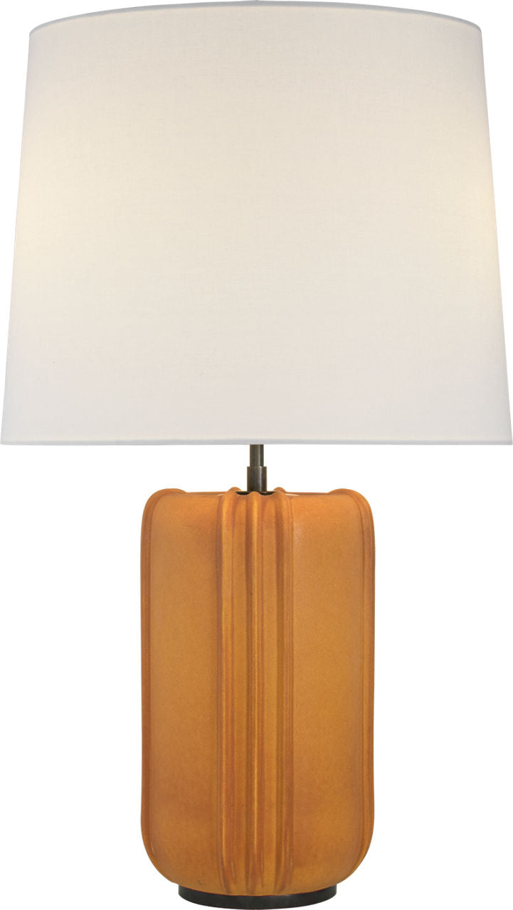 Minx Large Table Lamp | Burnt Sienna | Linen Shade
