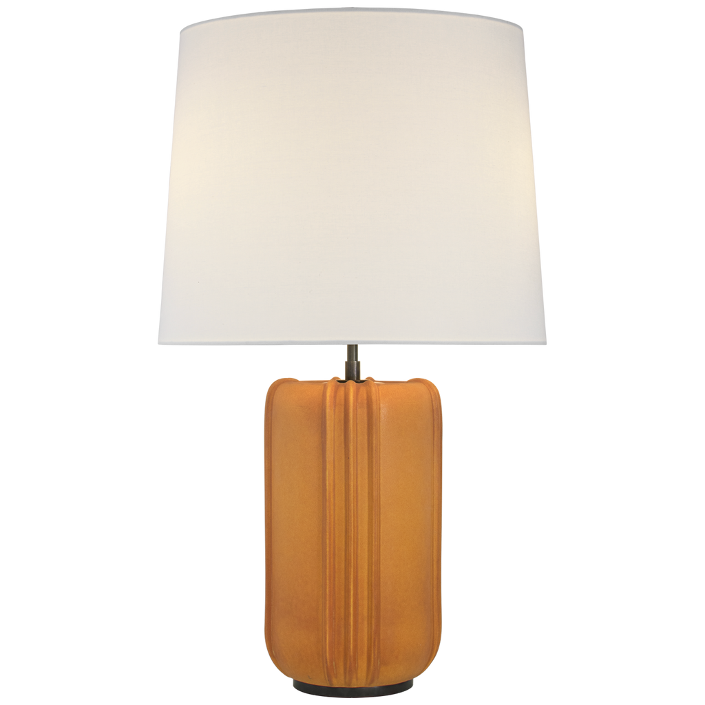 Minx Large Table Lamp | Burnt Sienna | Linen Shade