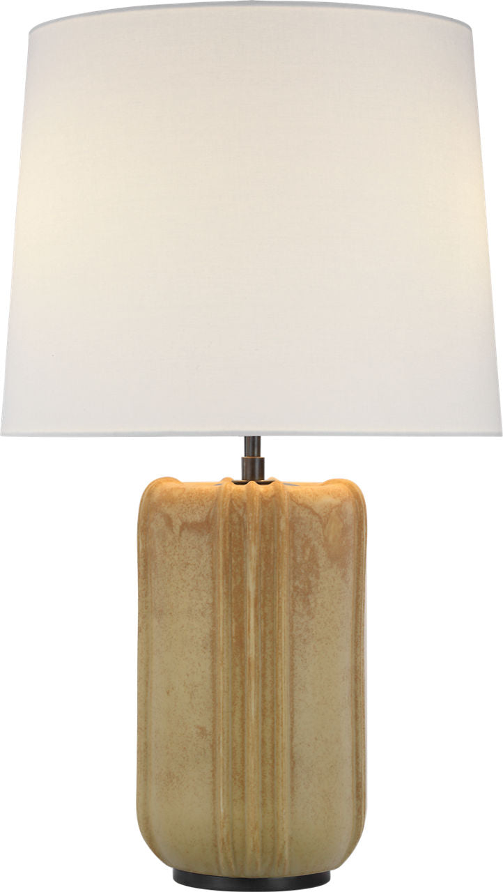 Minx Large Table Lamp | Yellow Oxide | Linen Shade