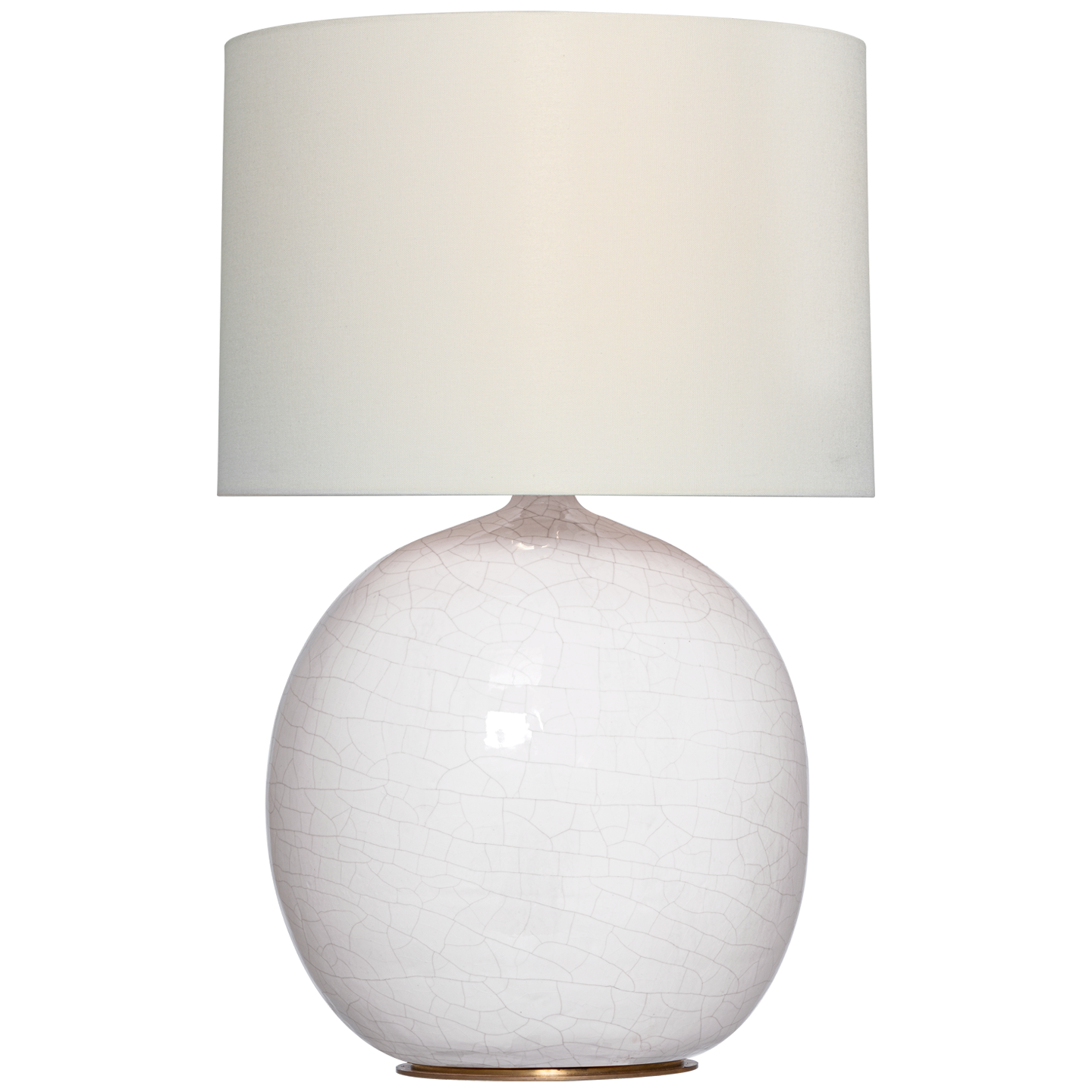 Sao Paulo 29" Table Lamp | Crackled Ivory | Linen Shade