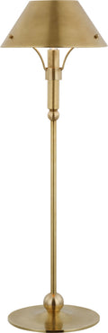 Turlington Medium Table Lamp | Hand-Rubbed Antique Brass | Hand-Rubbed Antique Brass Shade