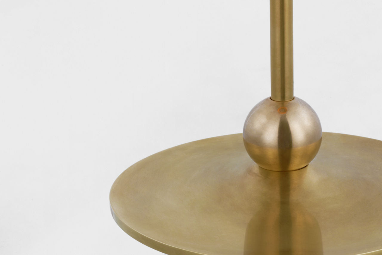 Turlington Medium Table Lamp | Hand-Rubbed Antique Brass | Hand-Rubbed Antique Brass Shade