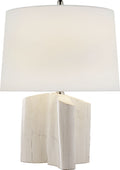 Carmel Table Lamp | Plaster White | Linen Shade