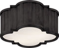 Tilden Small Flush Mount | Bronze | White Glass