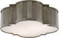 Tilden Large Flush Mount | Antique Nickel | White Glass