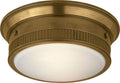 Calliope Marine Flush Mount | Hand-Rubbed Antique Brass