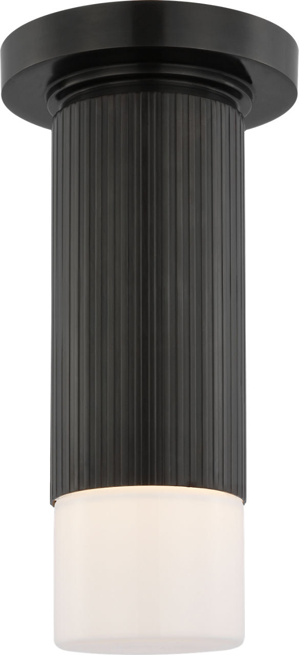 Ace Mini Monopoint Flush Mount | Bronze | White Glass