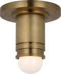 Top Hat Mini Monopoint Flush Mount | Hand-Rubbed Antique Brass