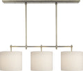 Bryant Small Billiard | Antique Nickel | Linen Shades