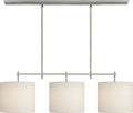 Bryant Small Billiard | Polished Nickel | Linen Shades