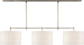 Bryant Large Billiard | Antique Nickel | Linen Shades