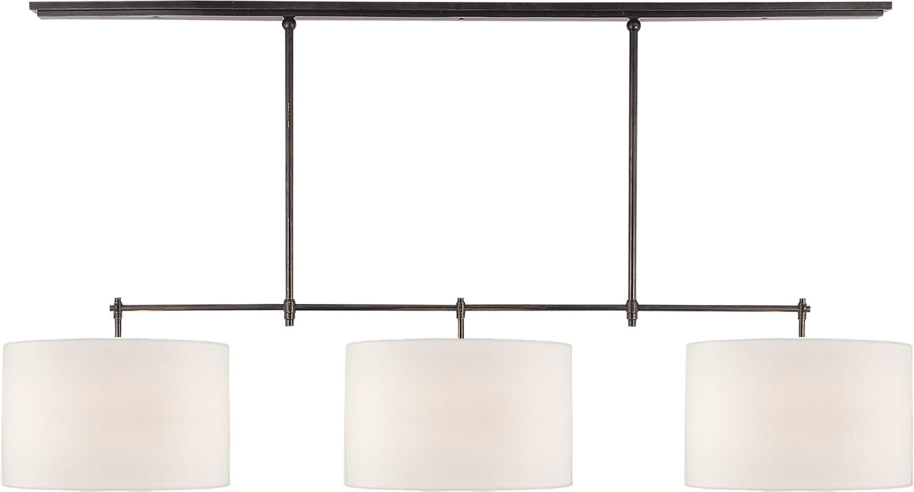Bryant Large Billiard | Bronze | Linen Shades