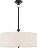Reed Hanging Shade | Bronze | Linen Shade