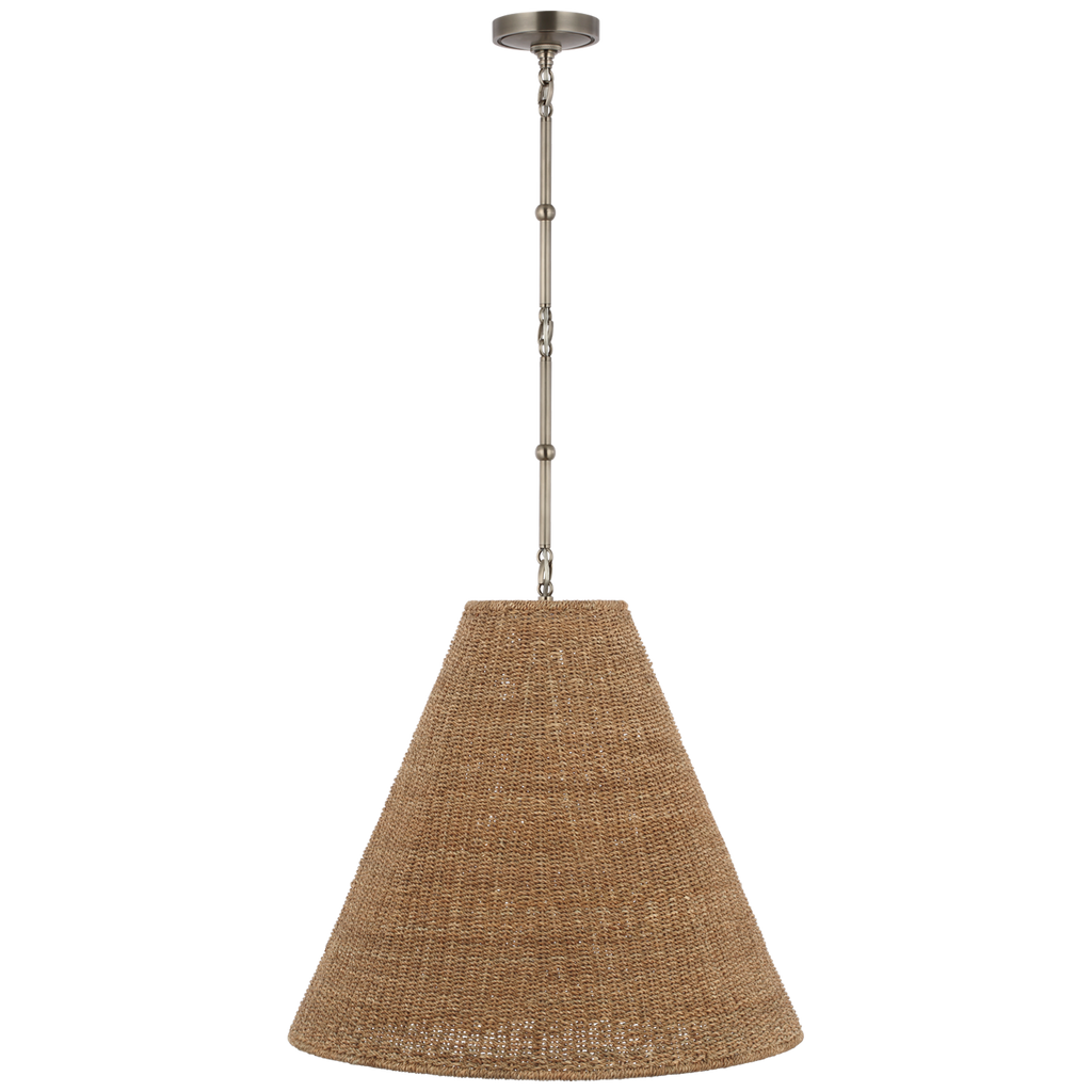 Goodman Large Hanging Lamp | Antique Nickel | Toast Shade