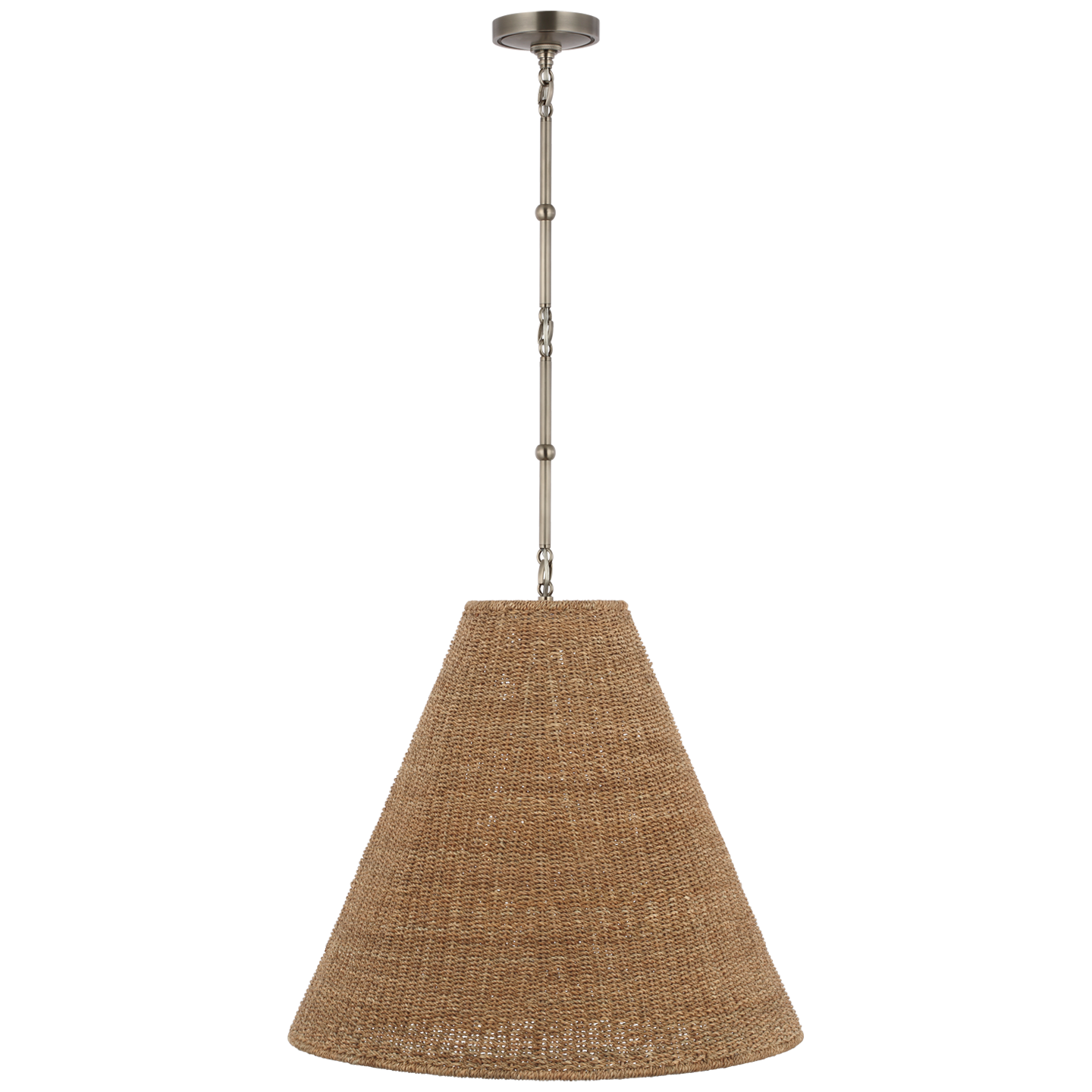 Goodman Large Hanging Lamp | Antique Nickel | Toast Shade