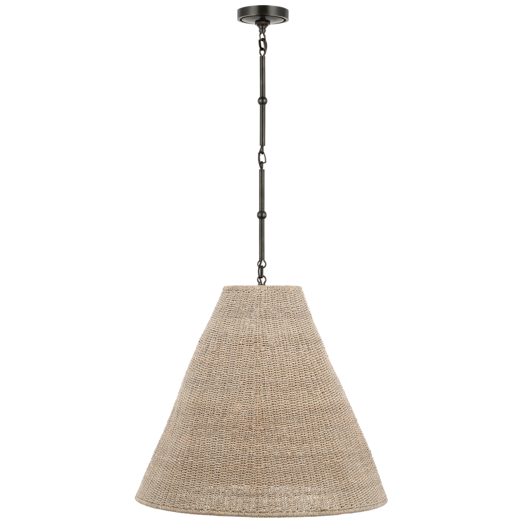 Goodman Large Hanging Lamp | Bronze | Ash Shade