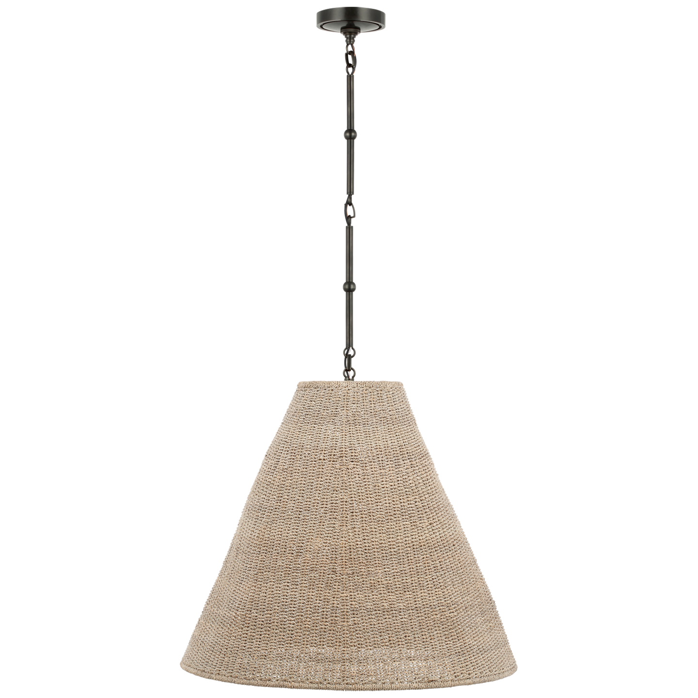 Goodman Large Hanging Lamp | Bronze | Ash Shade